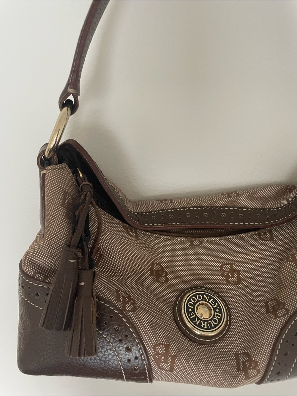 Dooney & Bourke Brown Shoulder Bag - Picture 2 of 4